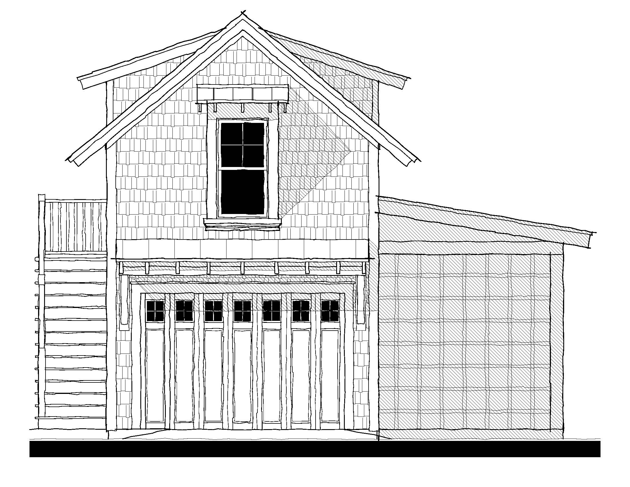 133165 Garage — featured elevation
