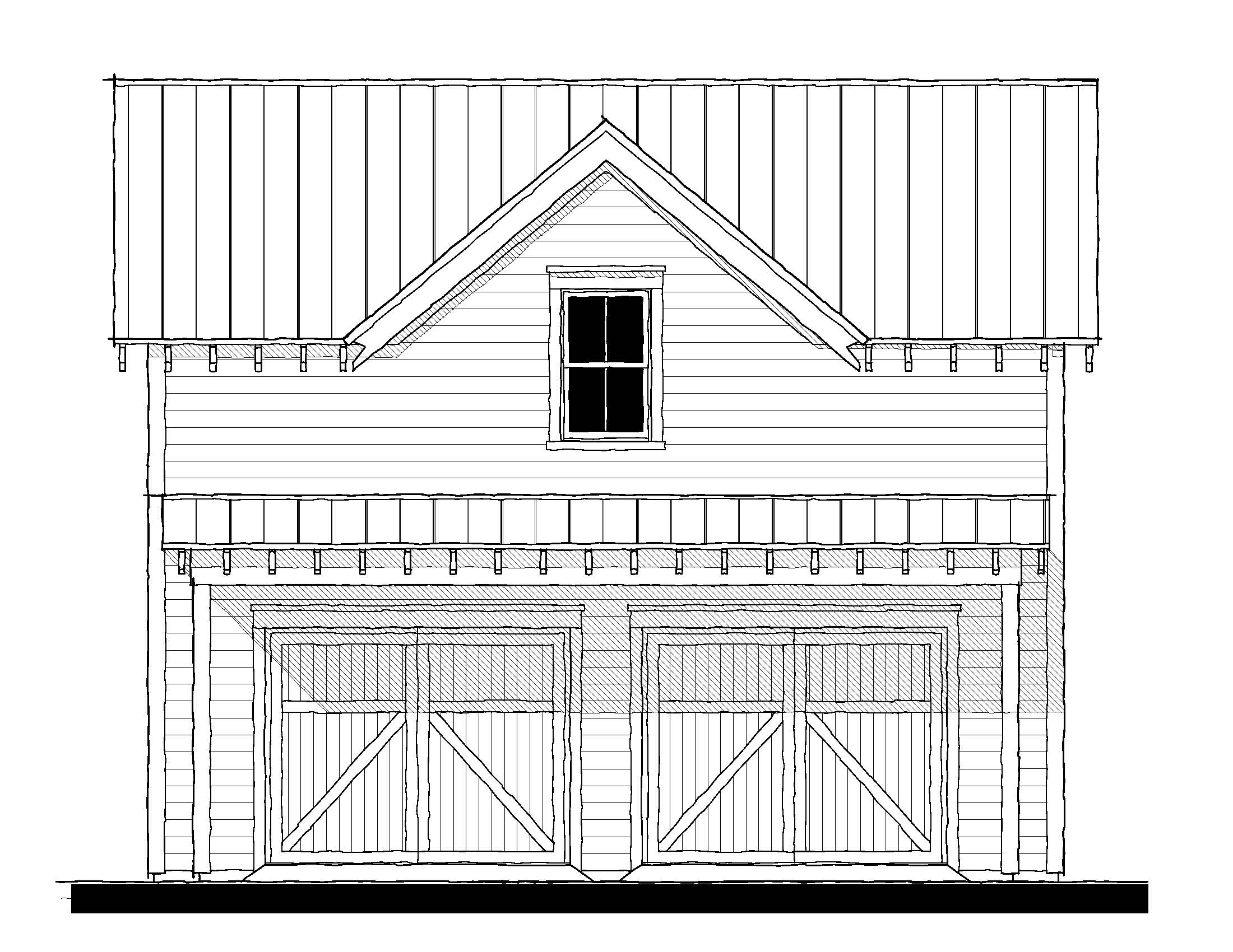 163190 Garage — featured elevation