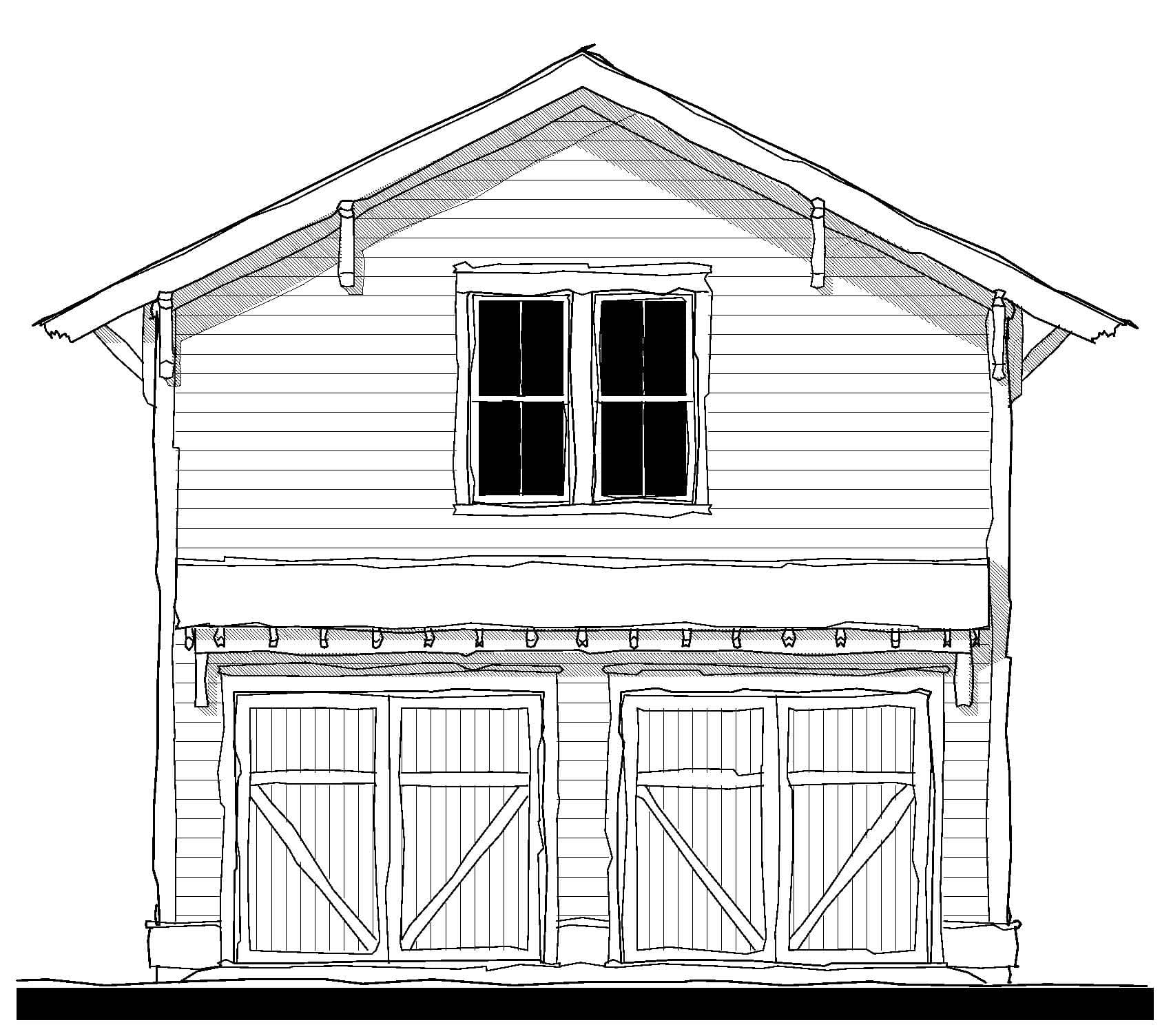 17343 Garage — featured elevation