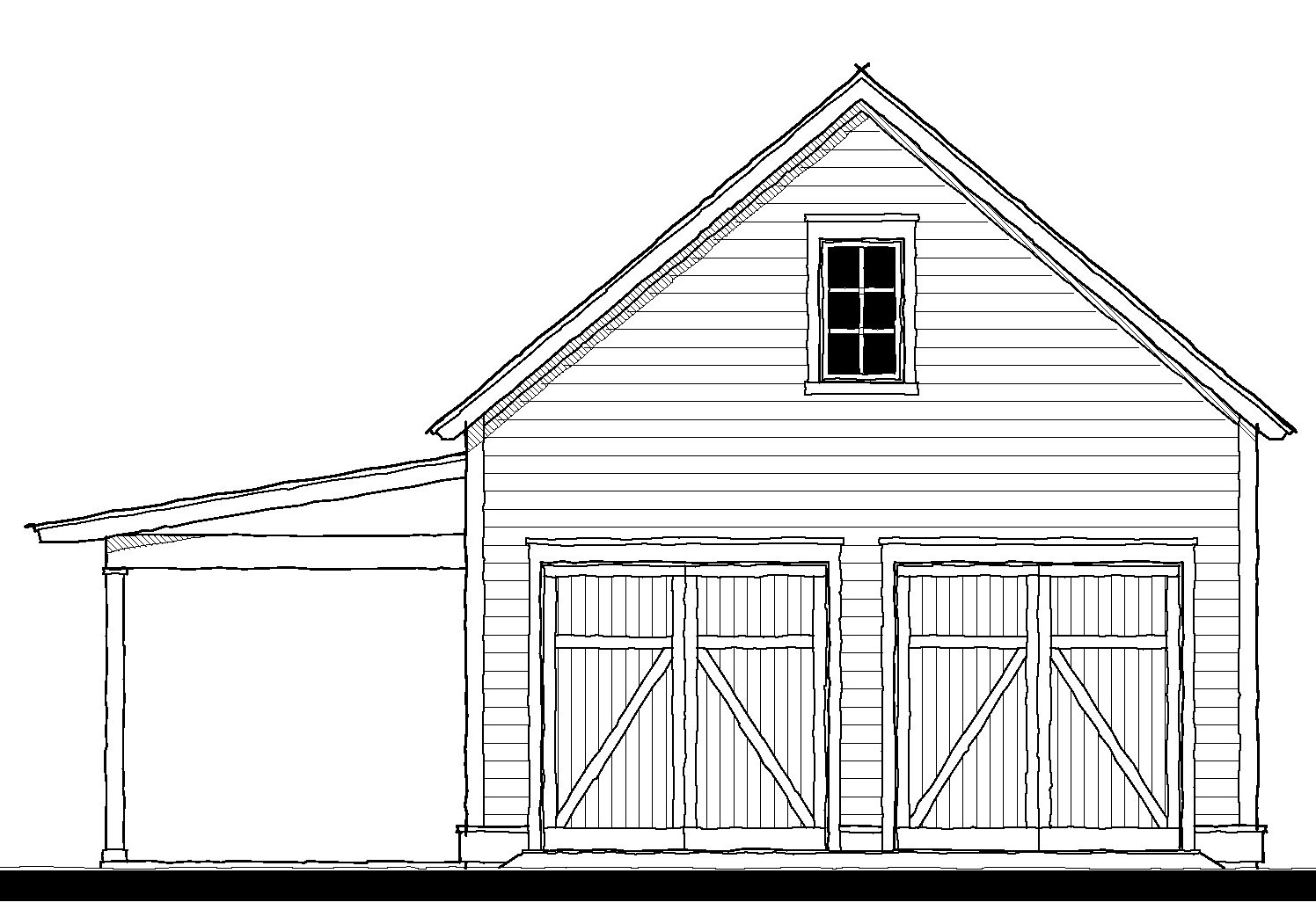 183165 Garage — featured elevation