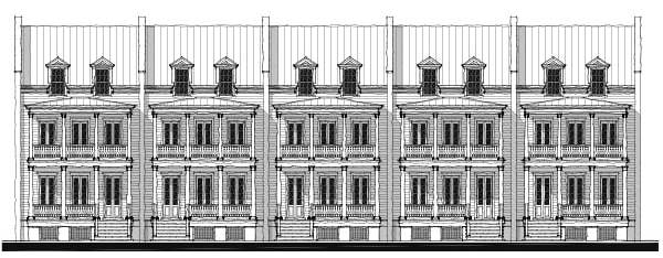 Arsenal Hill Townhouse B2 — featured elevation