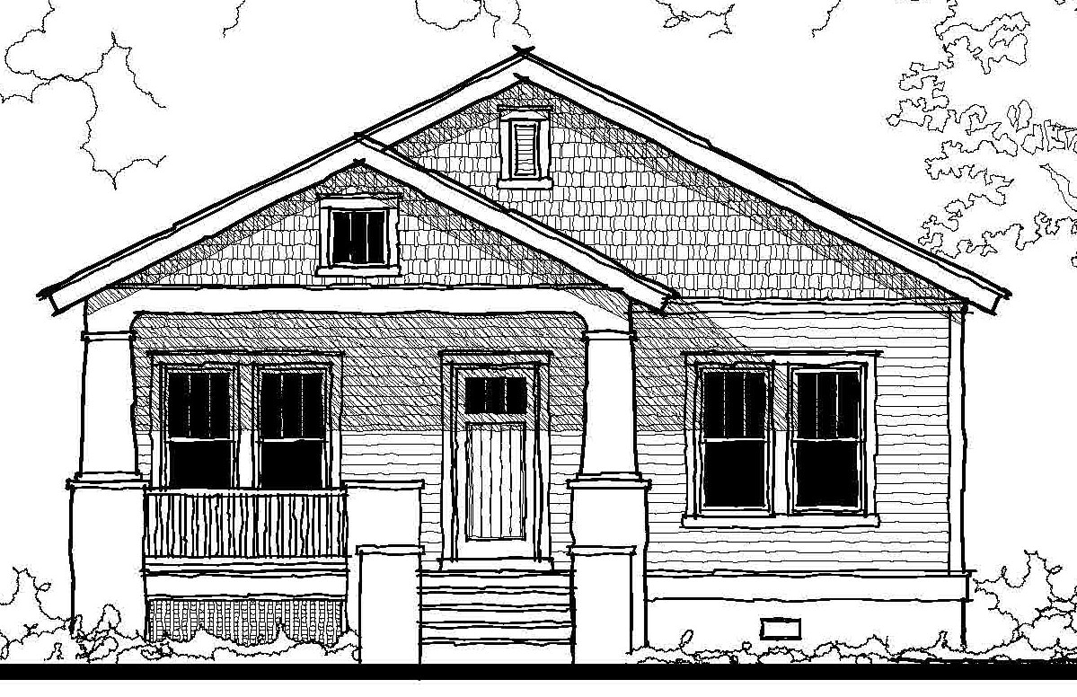 Buncombe Bungalow — featured elevation