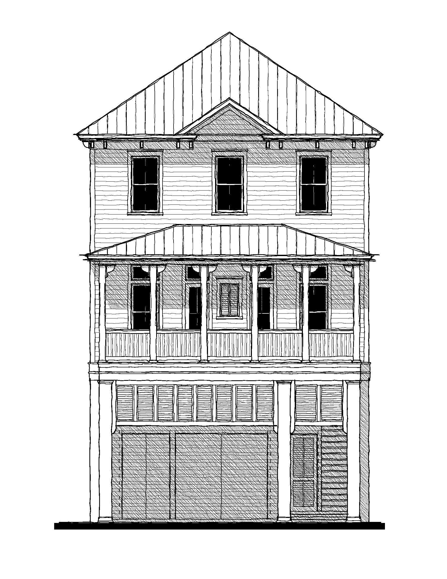 Galveston Island Beach House 15133 — featured elevation