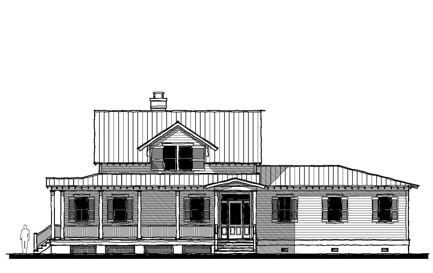 Pinckney Retreat (16128) — featured elevation