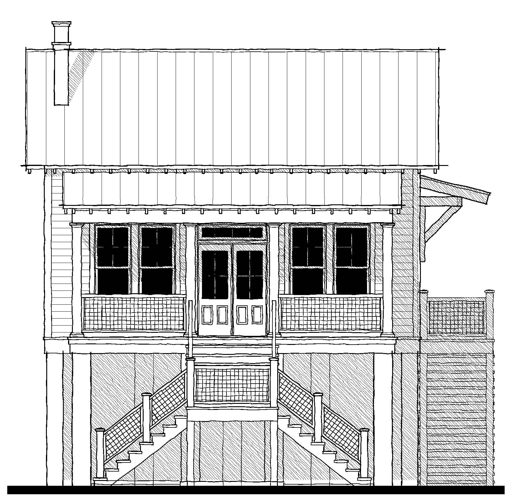 Saluda River Cottage (163202) — featured elevation