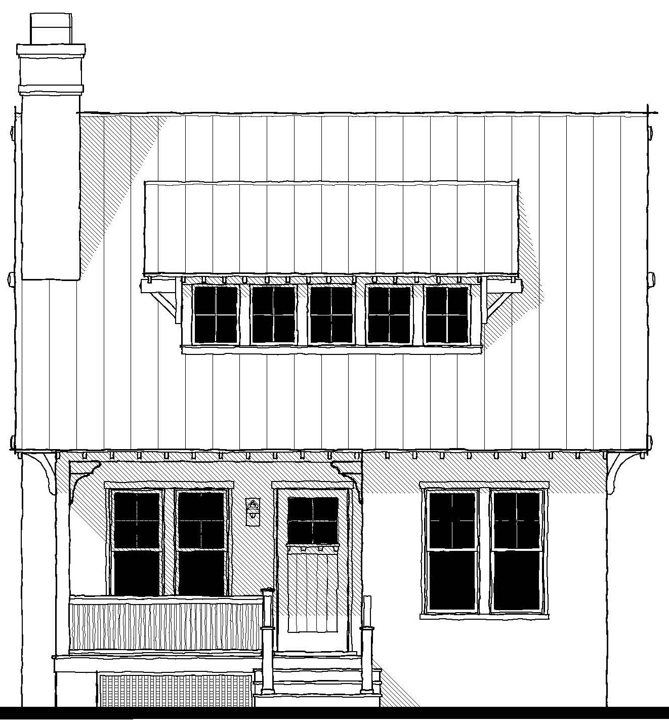 Saluda River Cottage (19406B) — featured elevation