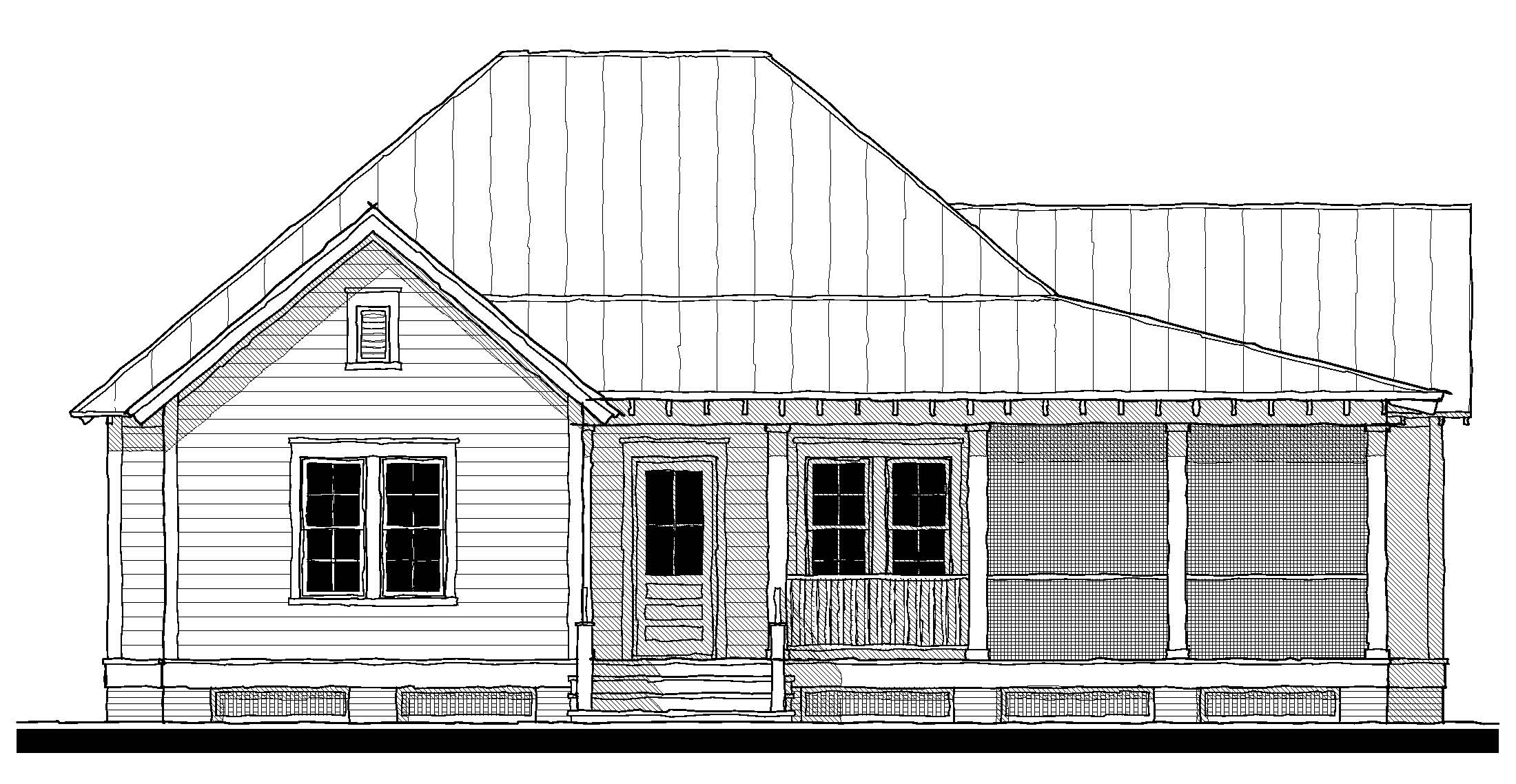 Schooner Creek Cottage (153248) — featured elevation
