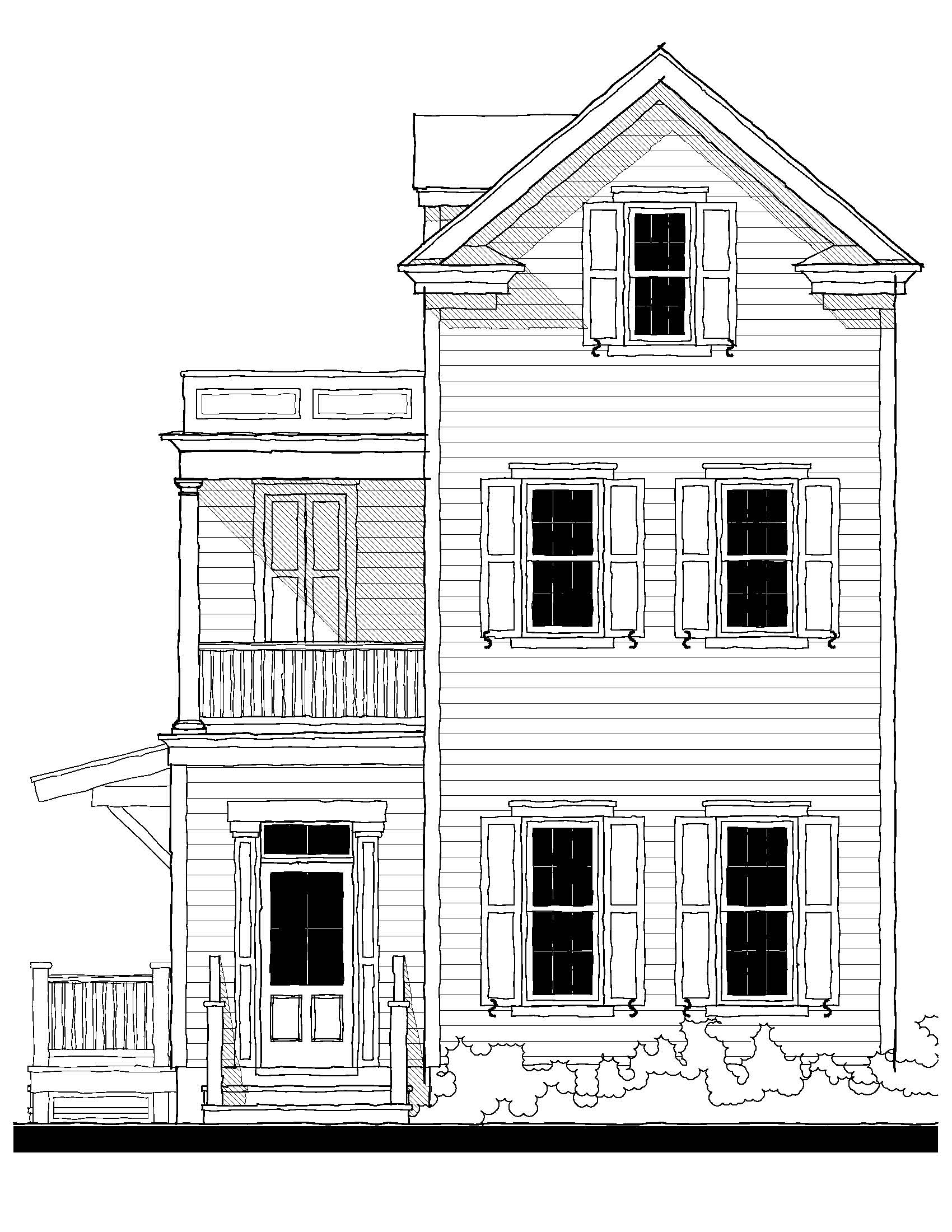 The Olivia (09412M) — featured elevation