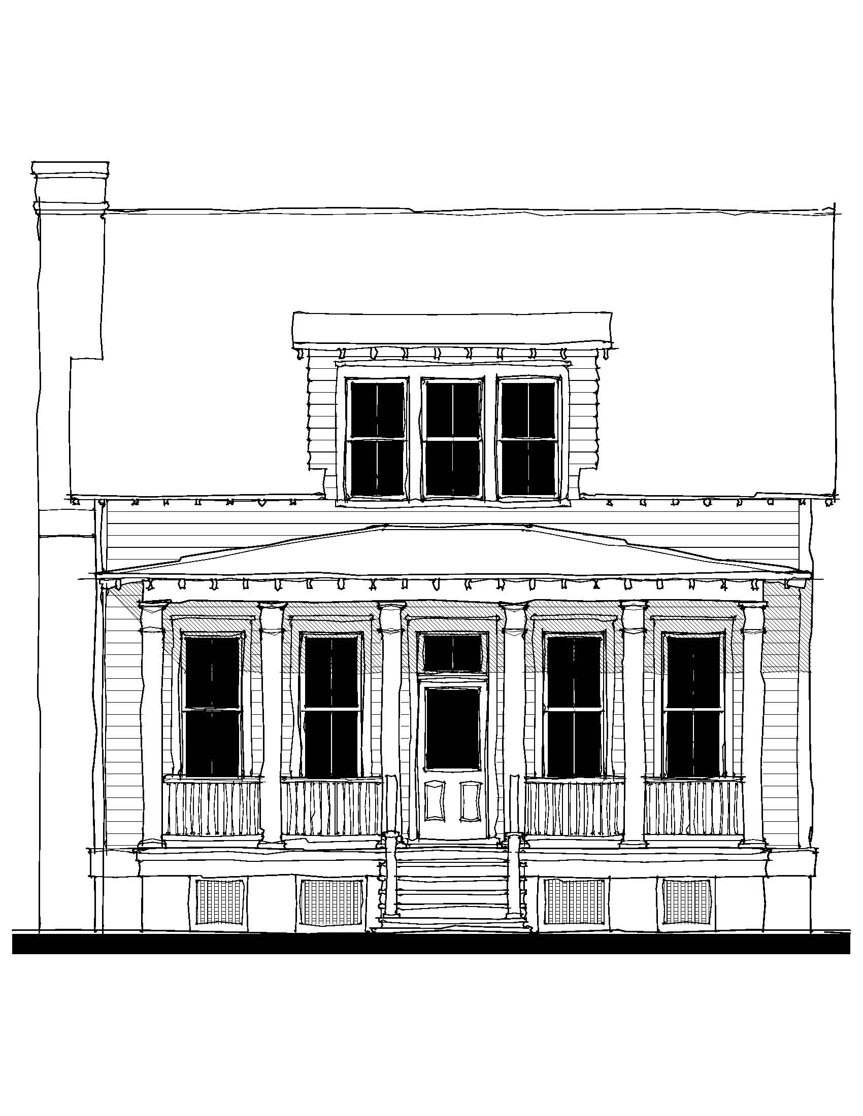 The Wiggins Street Cottage (033159) — featured elevation
