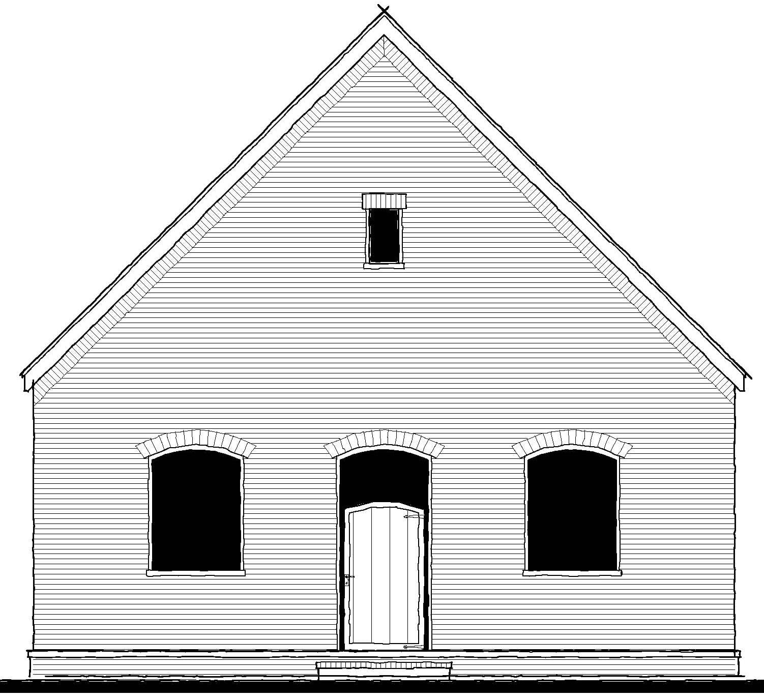 Topsail Cottage (20347) — featured elevation