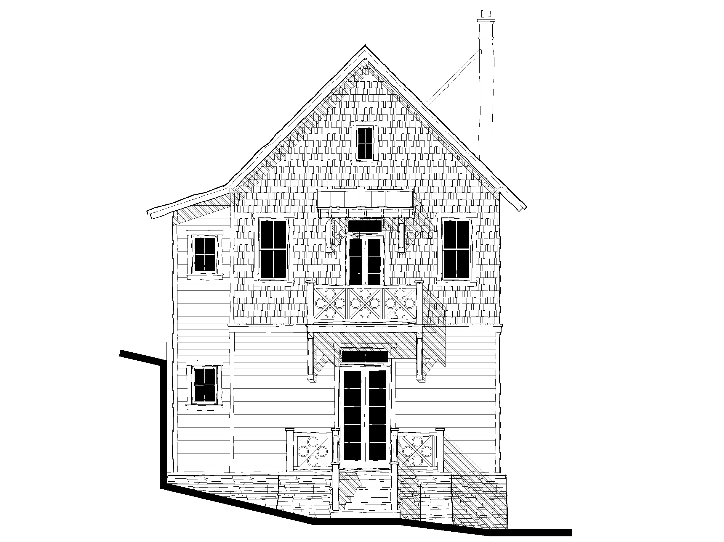 Turkey Branch Treehouse (223183) — featured elevation