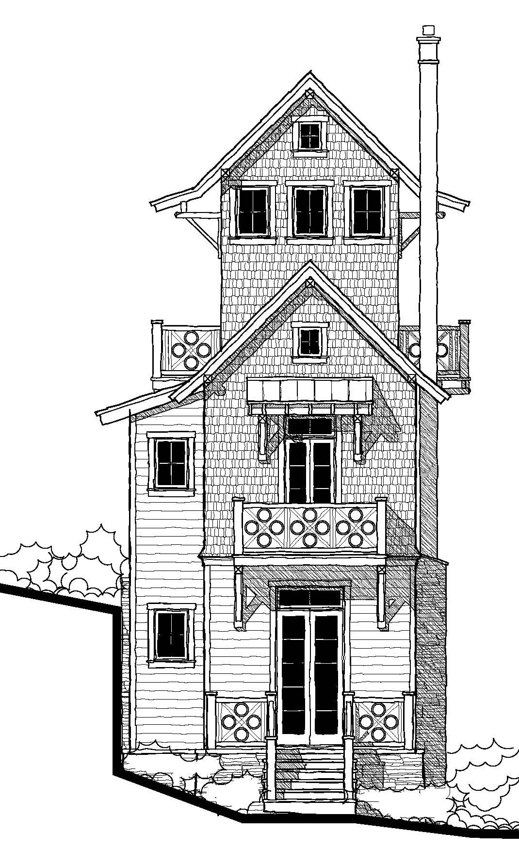 Turkey Branch Treehouse — featured elevation