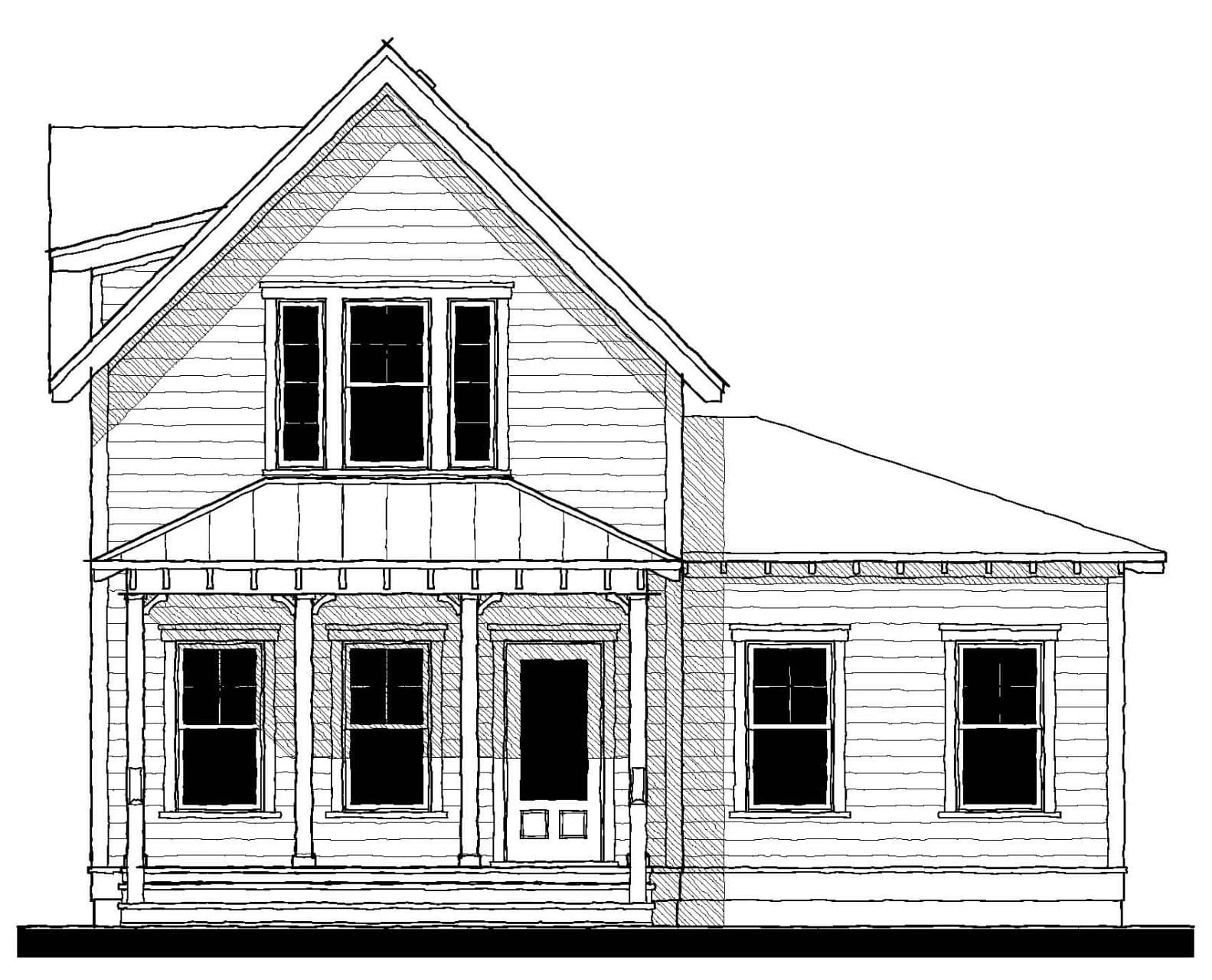 Westmoreland River Retreat A (11323A) — featured elevation