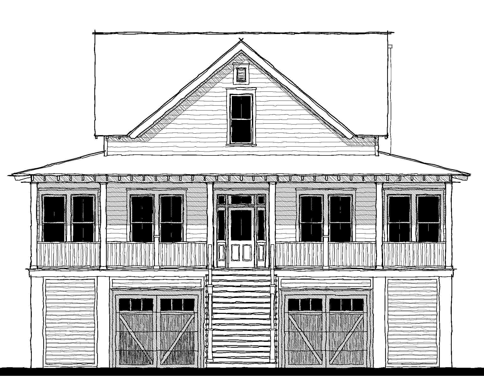 White Hall (16305) — featured elevation