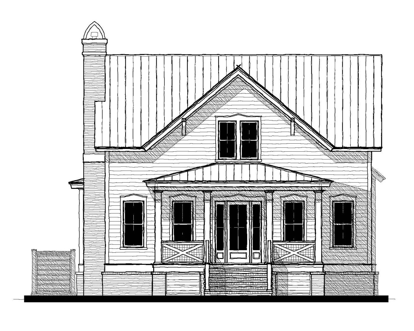 Coosaw River Cottage (25356) — featured elevation