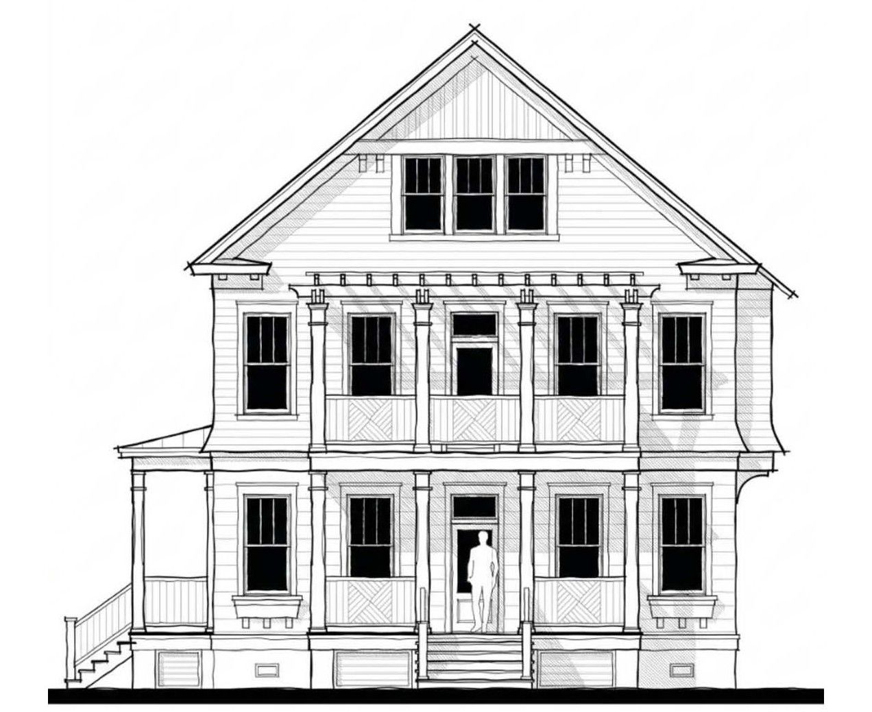 Watchtower's Way (24303) — featured elevation