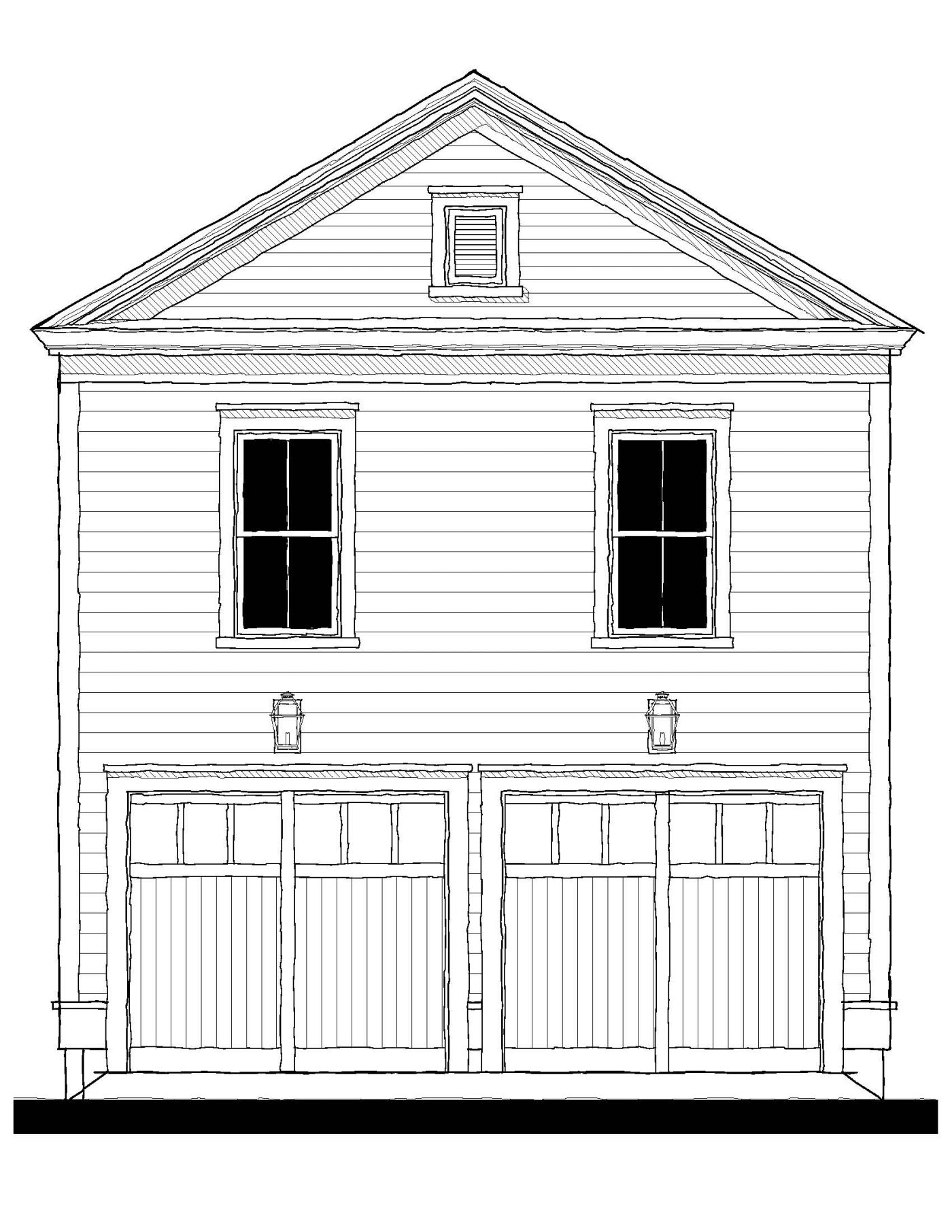 133108 Garage — featured elevation