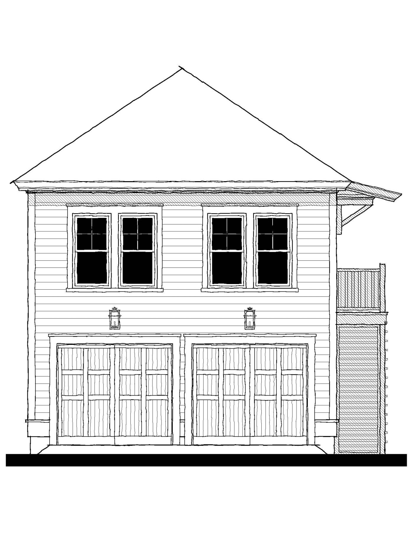 133146 Garage — featured elevation
