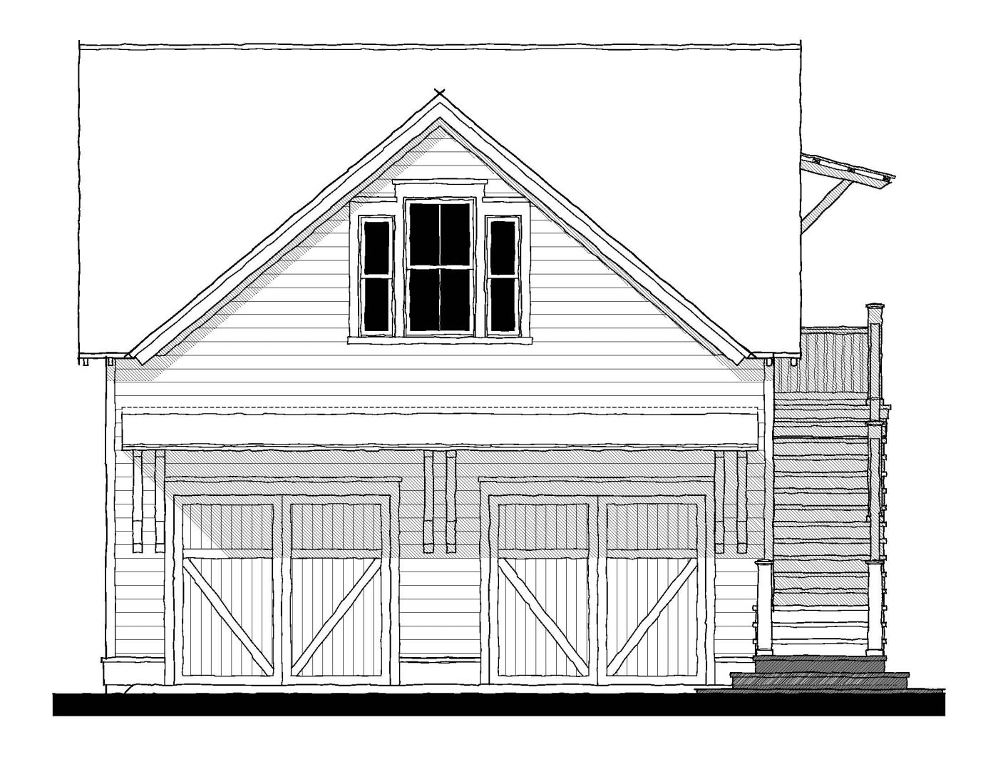 153144 Garage — featured elevation