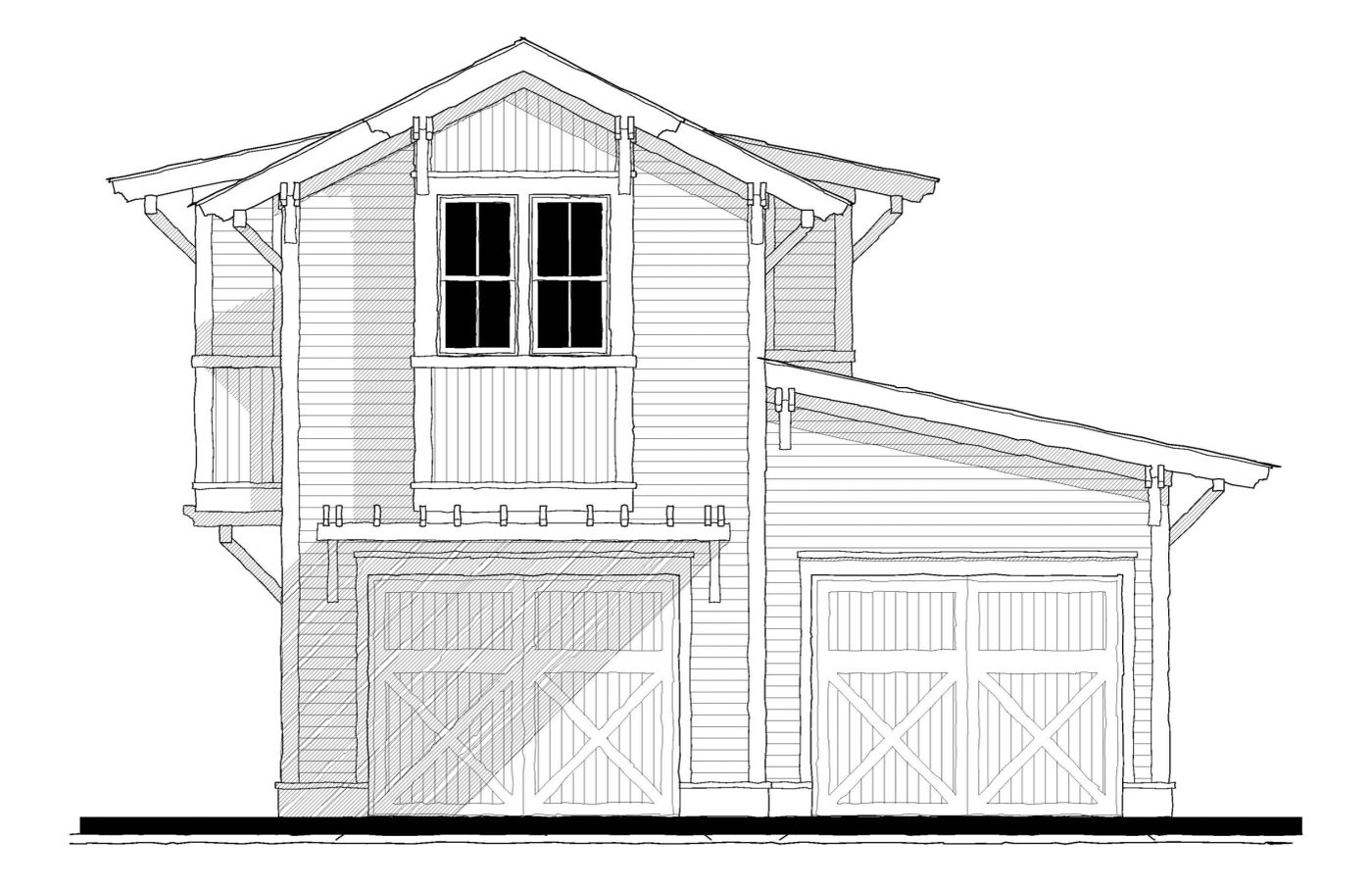 153158 Garage — featured elevation