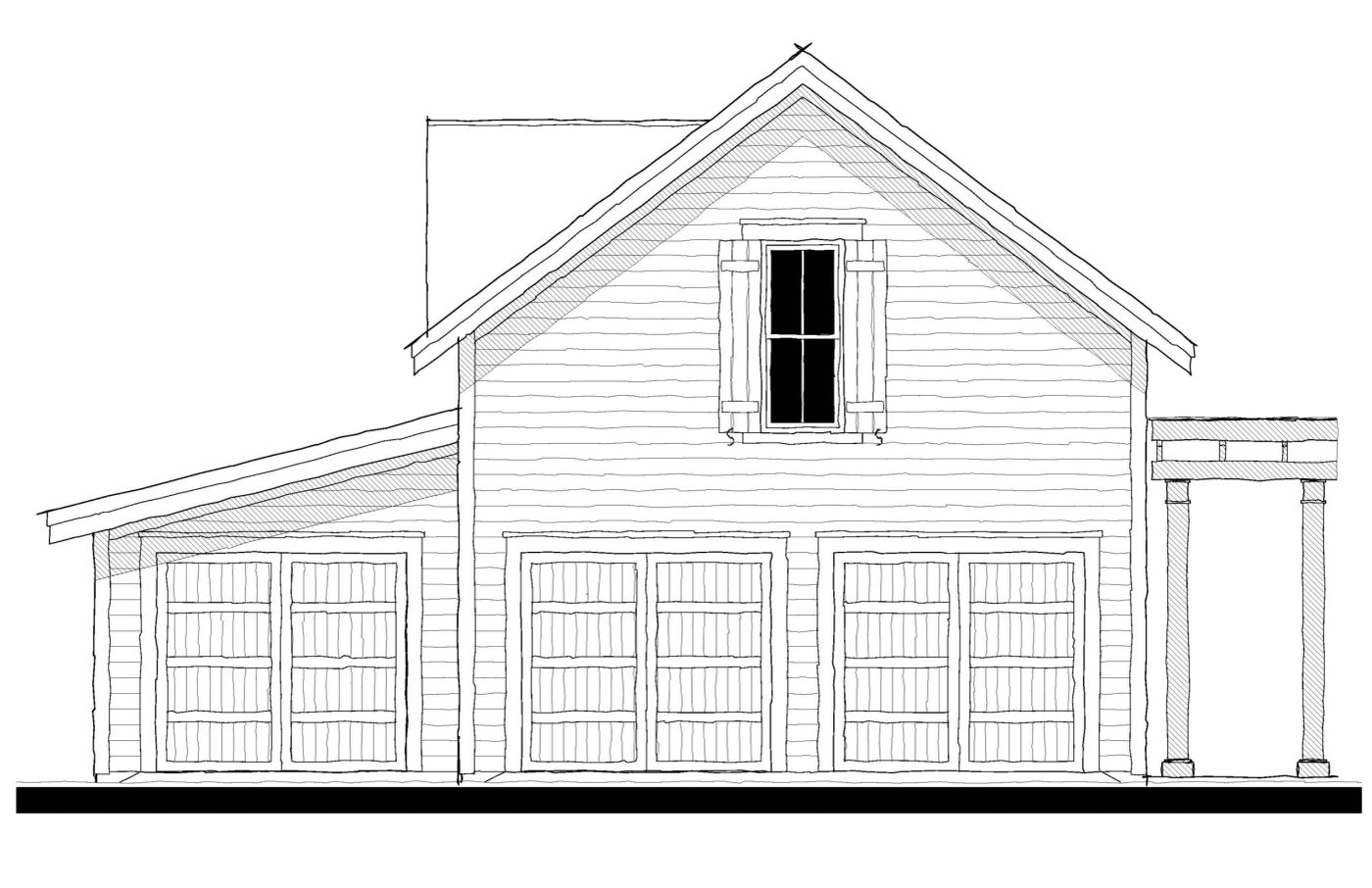 153176 Garage — featured elevation