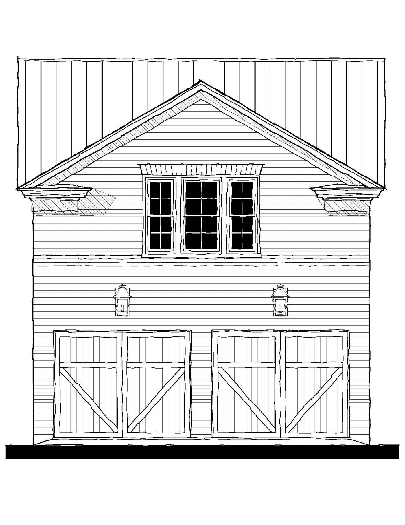 153216 Garage — featured elevation