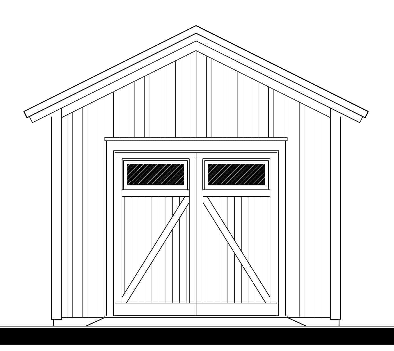 173190G2 Garage — featured elevation