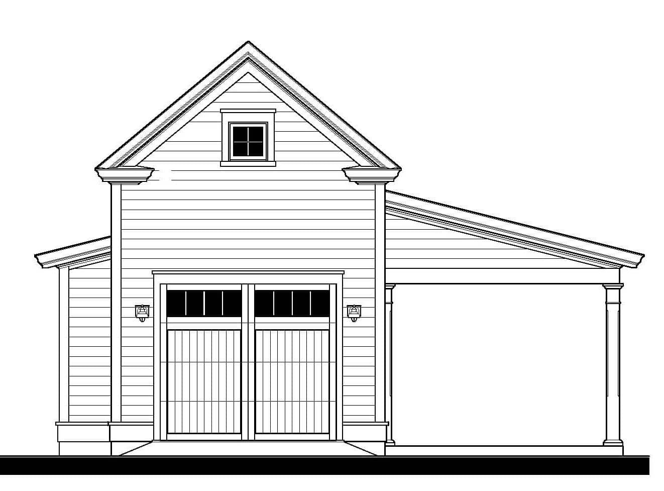183162 Garage — featured elevation