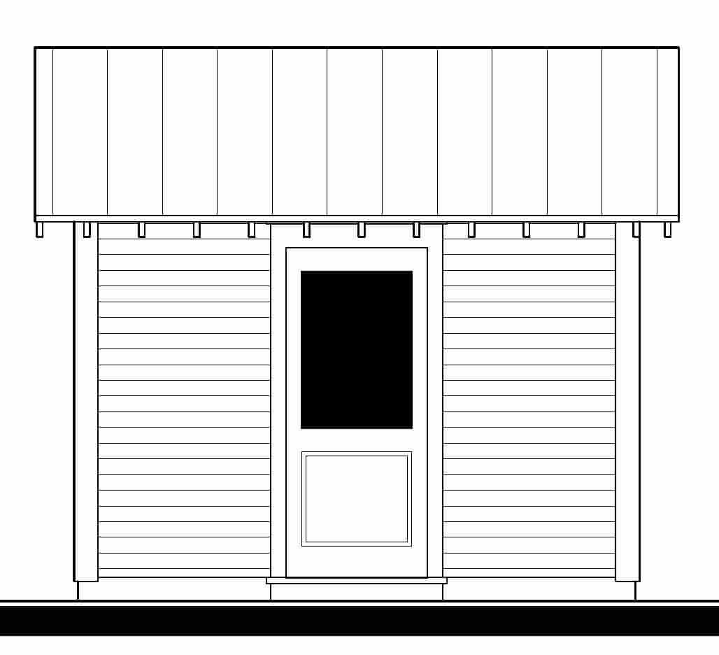 18409B Shed — featured elevation