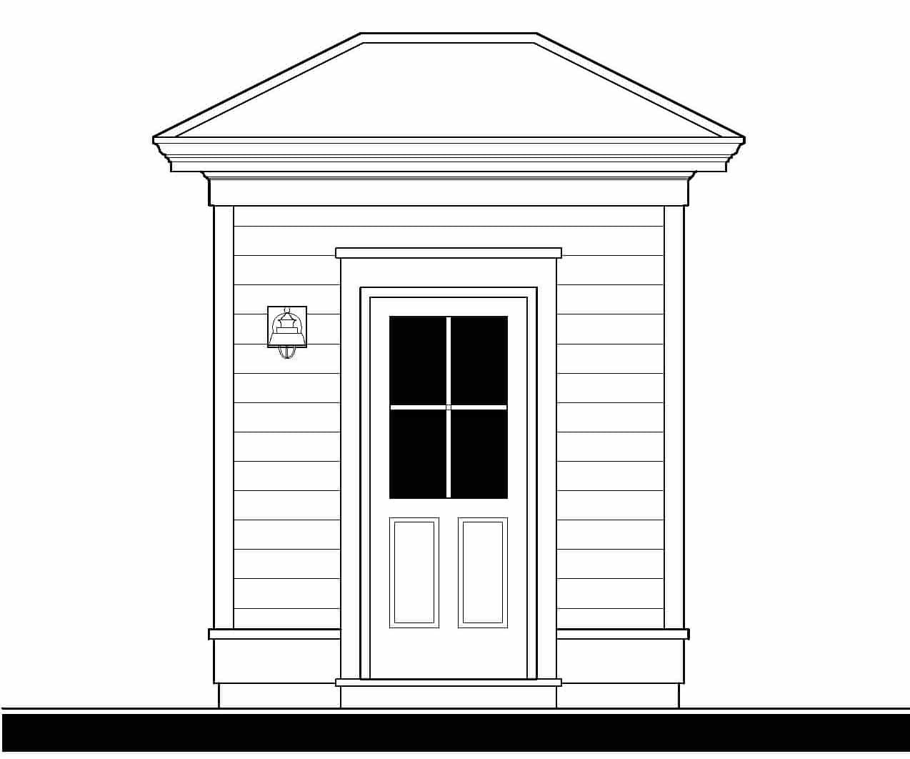 18409L Shed — featured elevation