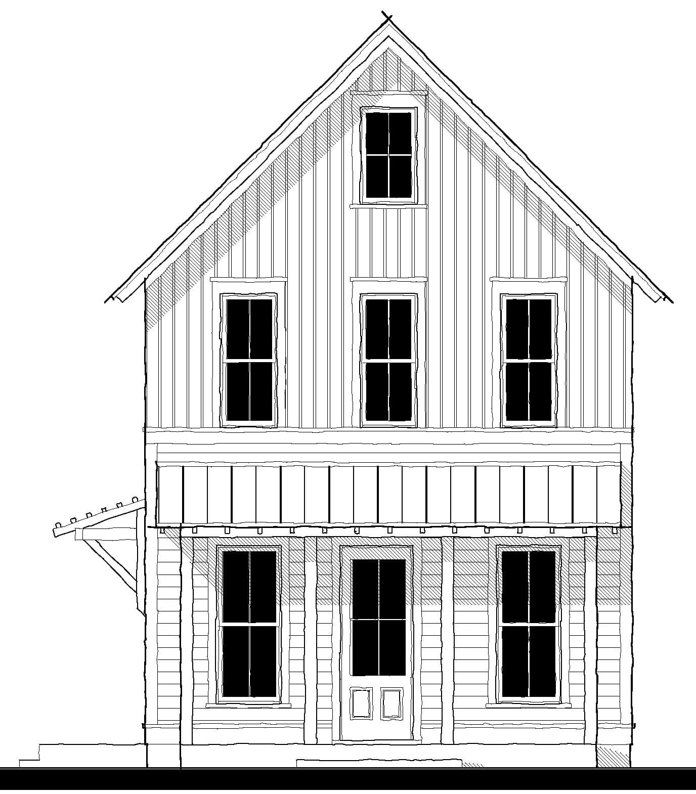 20412-1 Duplex — featured elevation