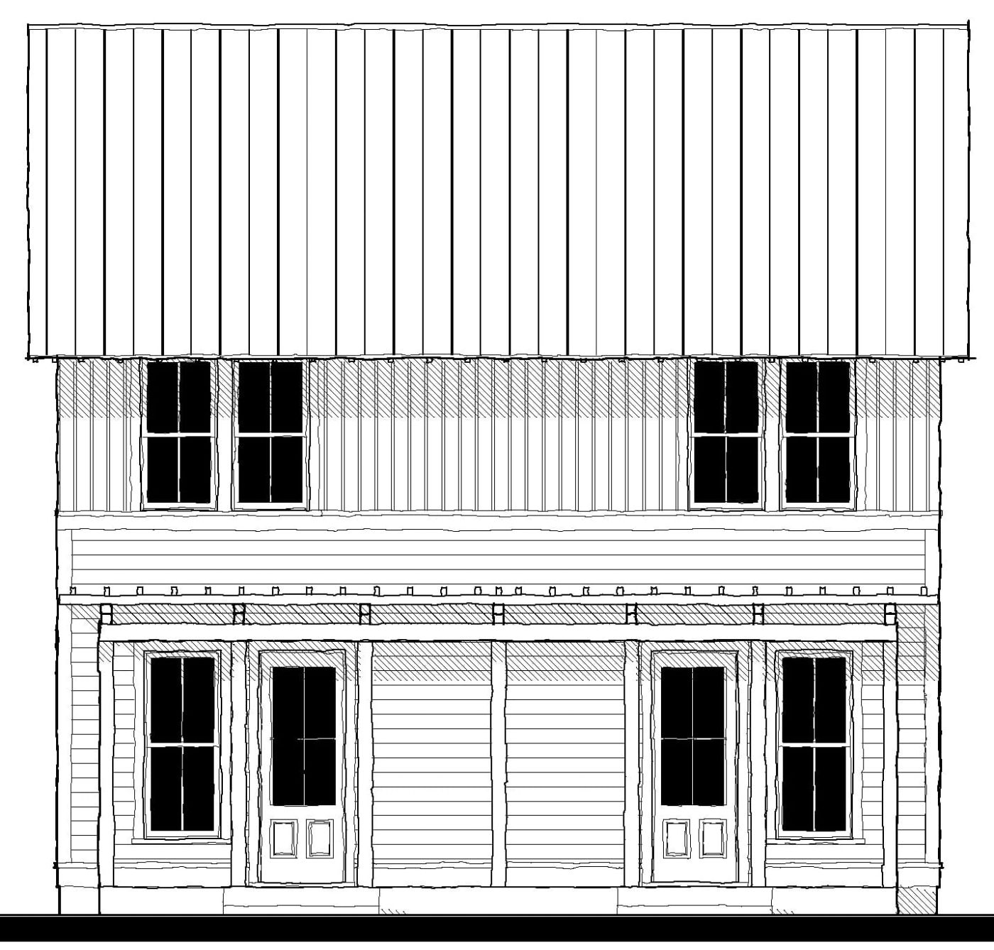 20412-3 Duplex — featured elevation