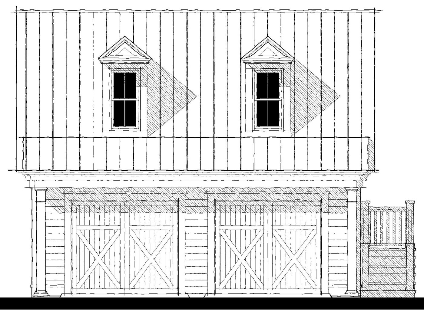 21392 Garage — featured elevation