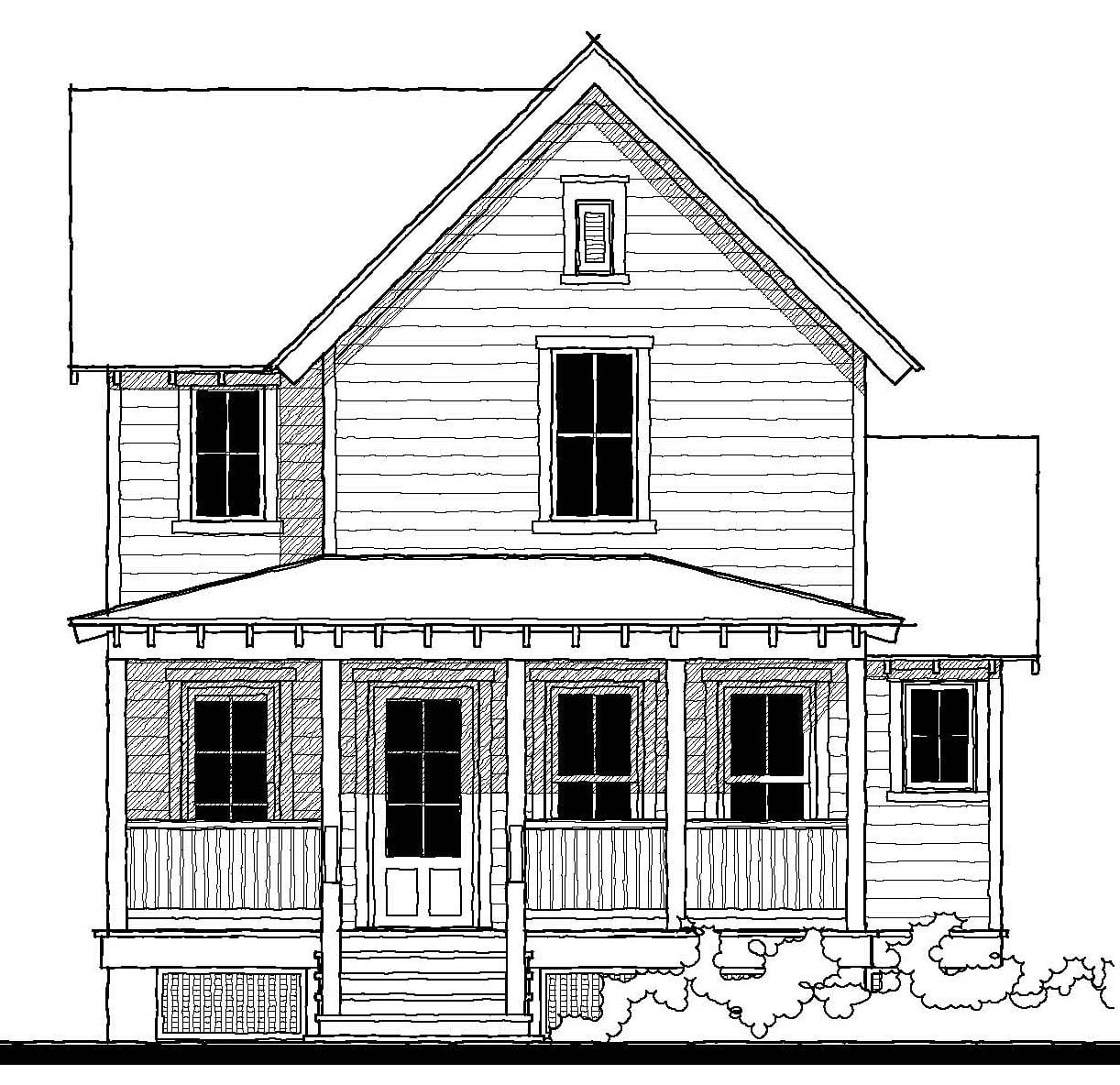Altamaha River Cottage (18382) — featured elevation