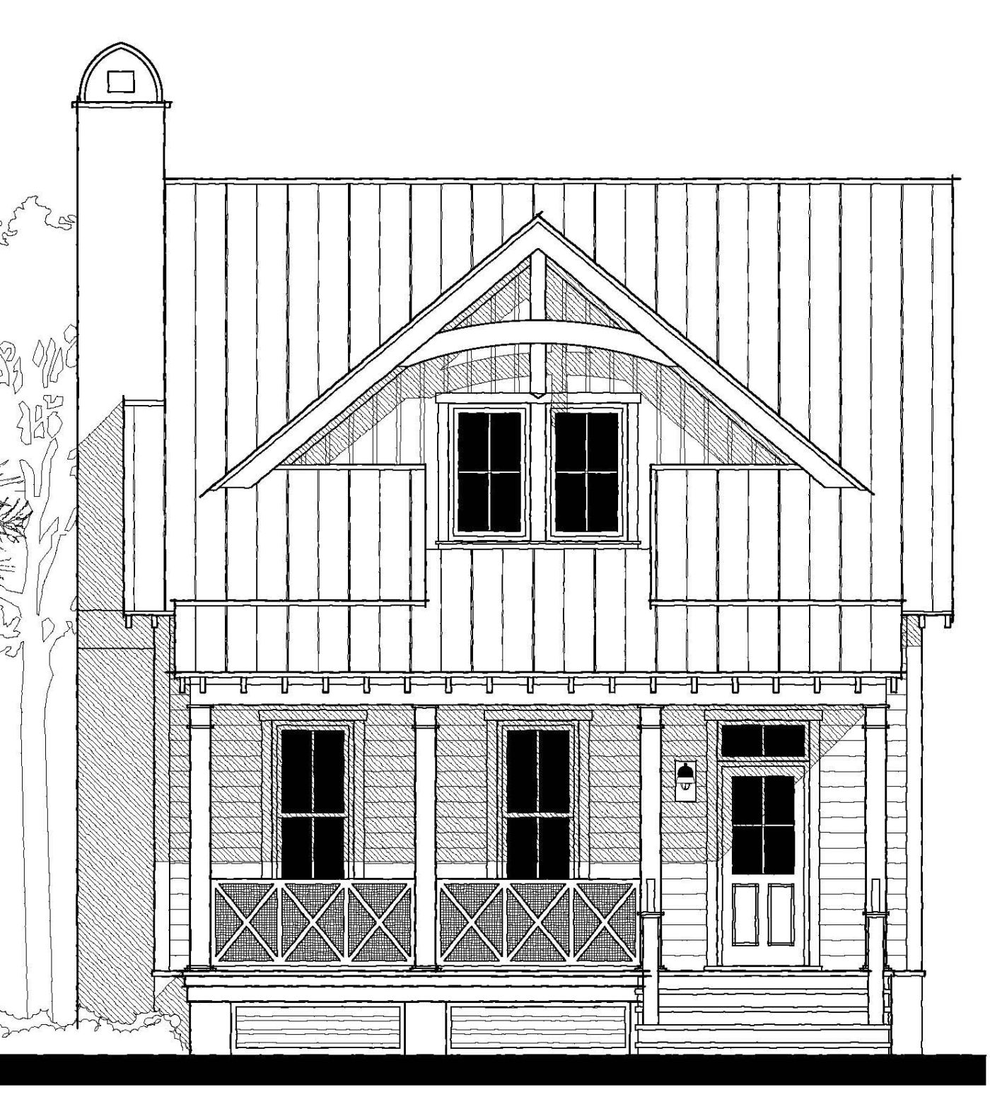 Ashepoo River House (063302E) — featured elevation