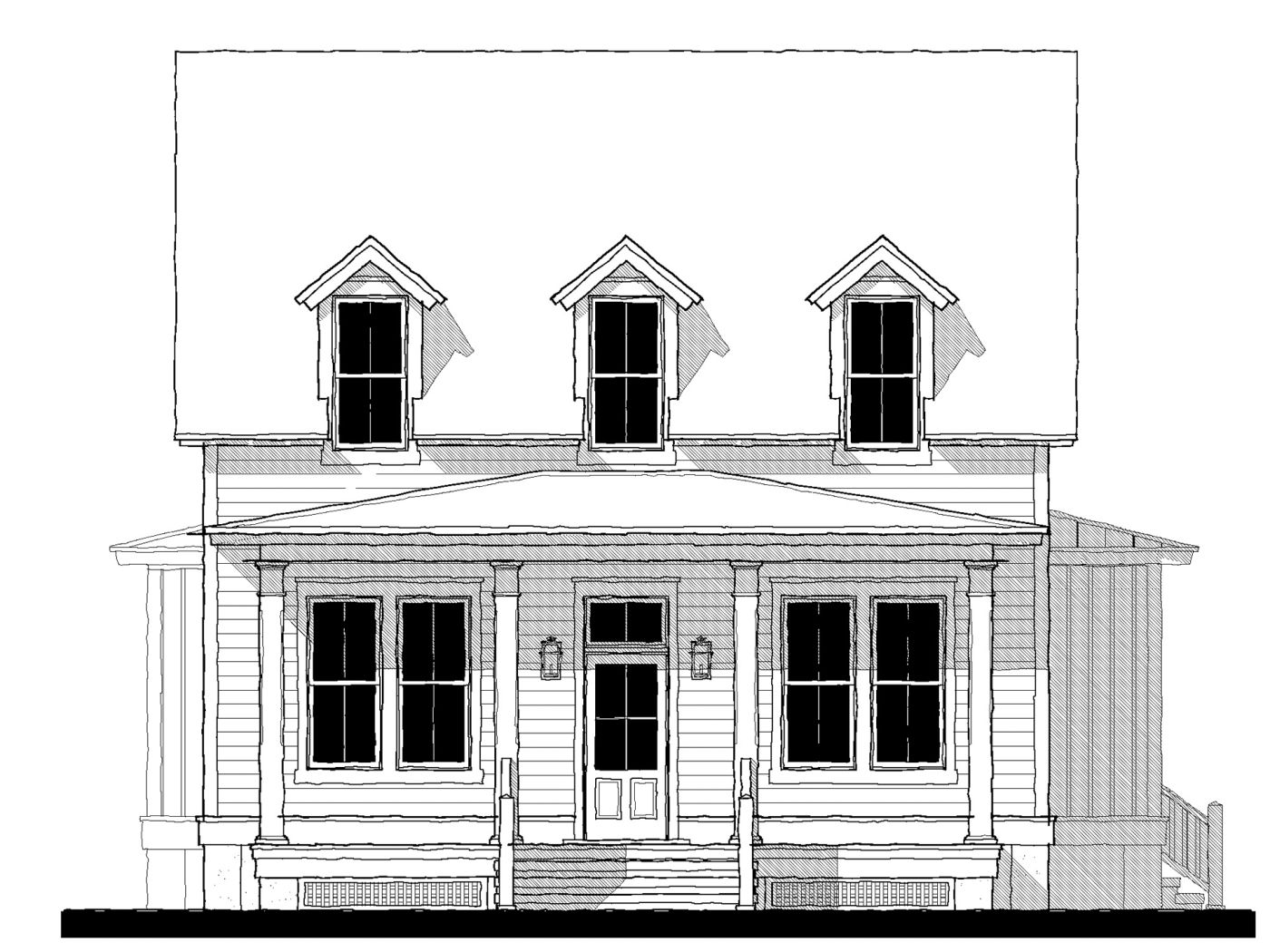 Ashley River Cottage (22424) — featured elevation