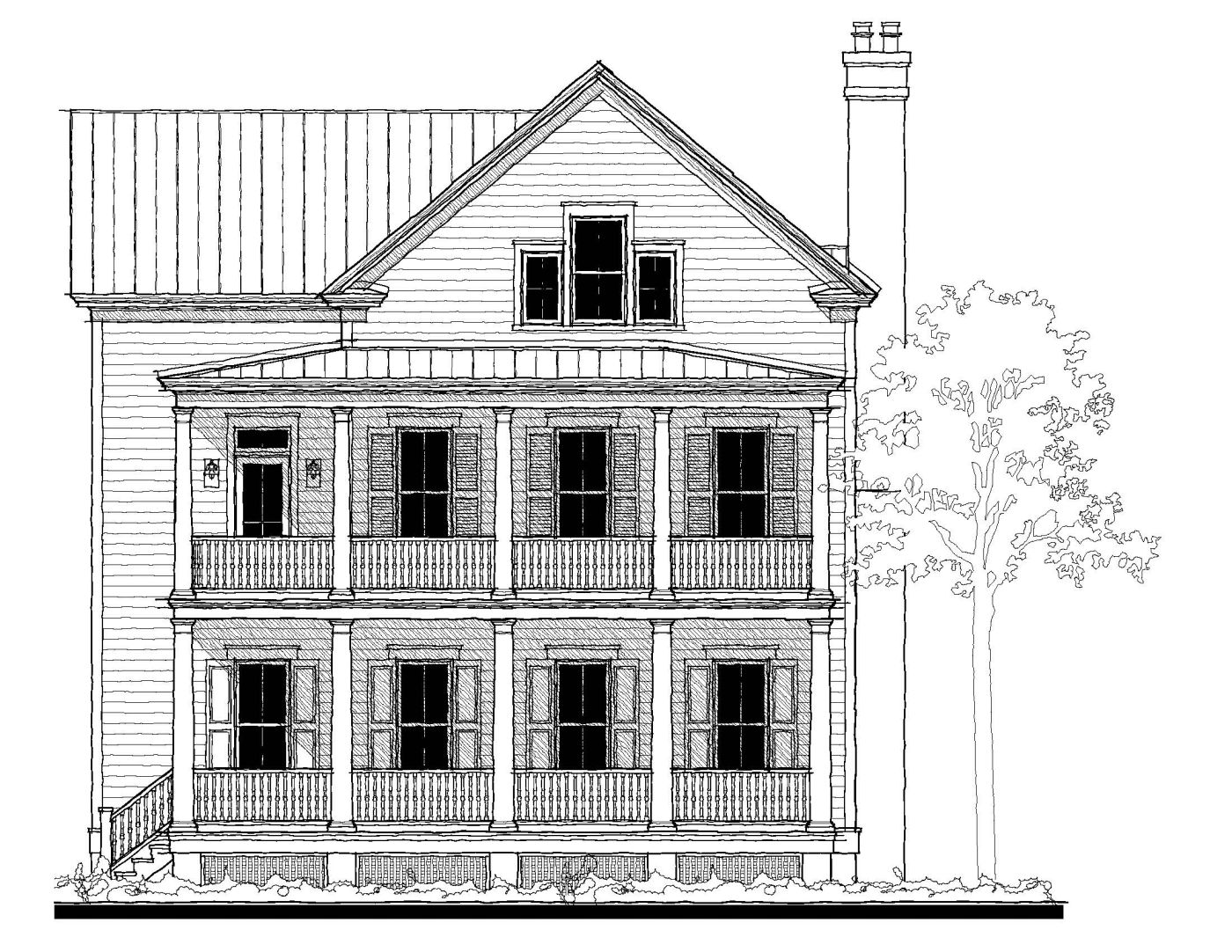 Ashworth (07322) — featured elevation