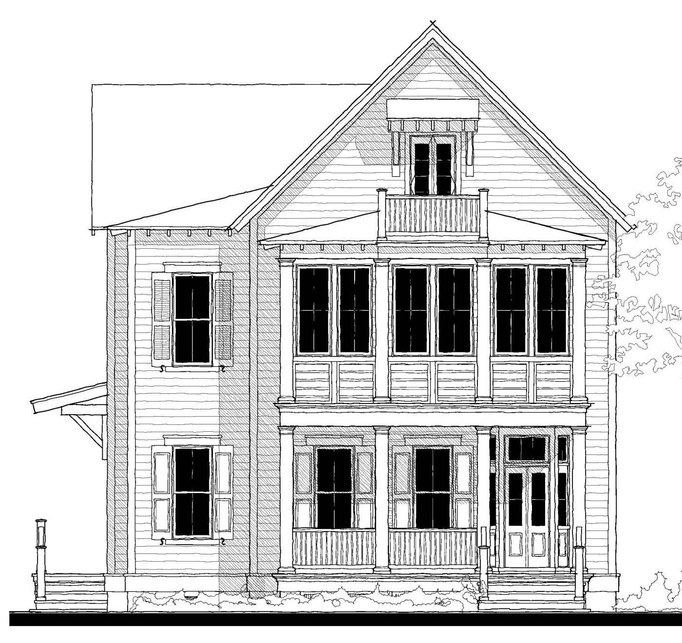 Bay Front Retreat (053336) — featured elevation