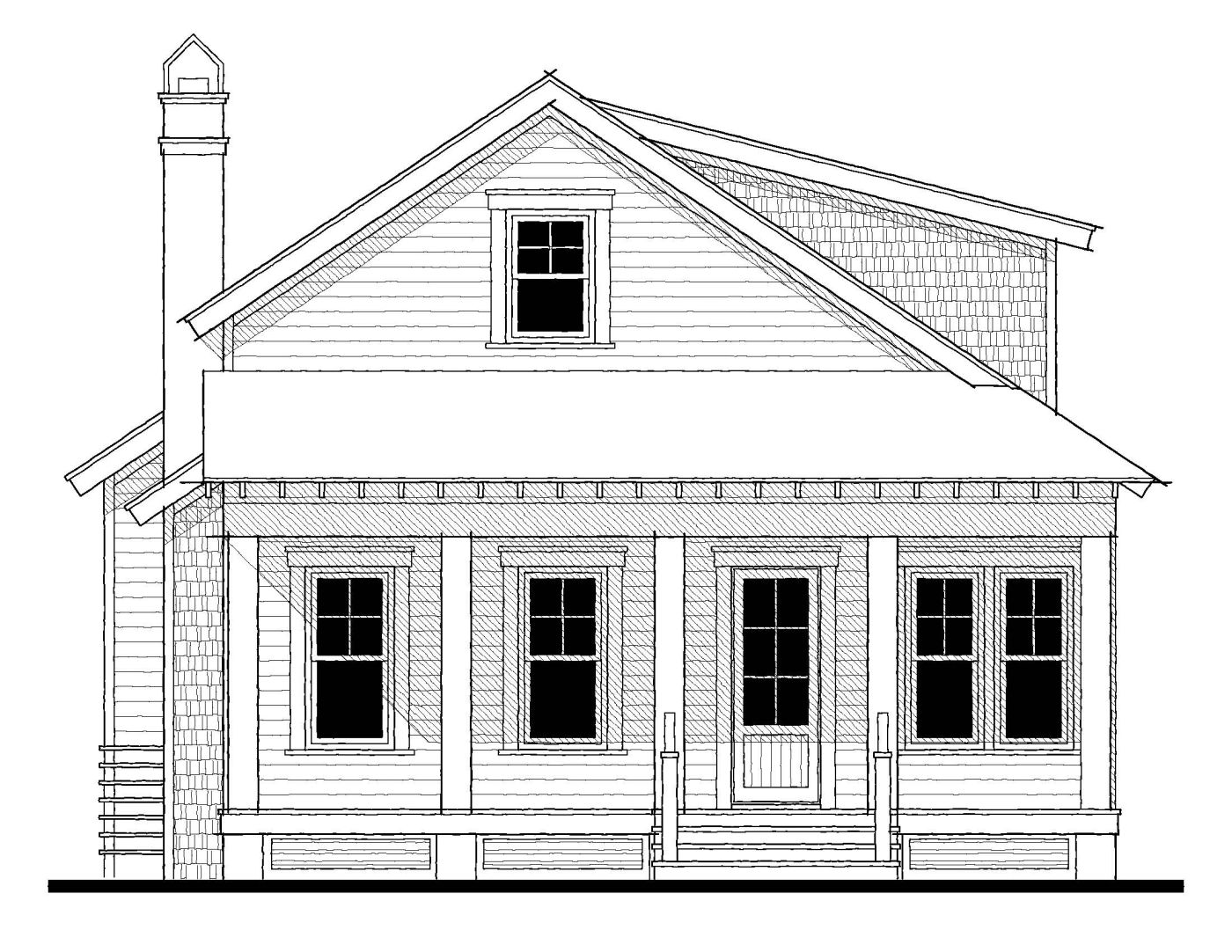 Beach Bungalow (12388) — featured elevation
