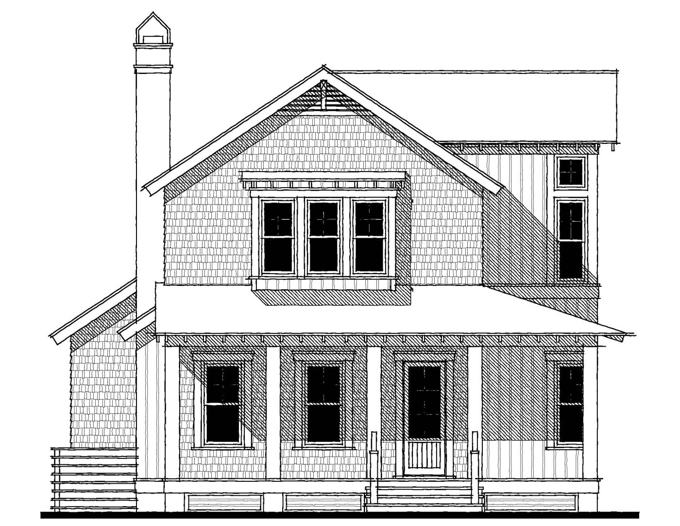 Beach Bungalow (14370) — featured elevation