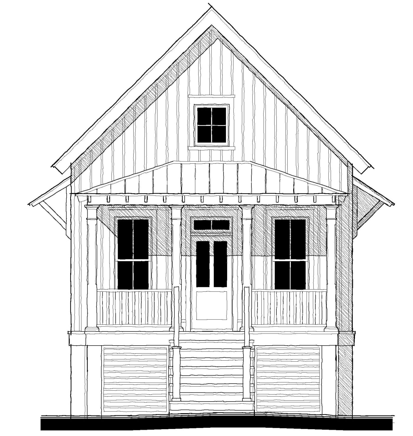 Beach Bunkie (21384) — featured elevation