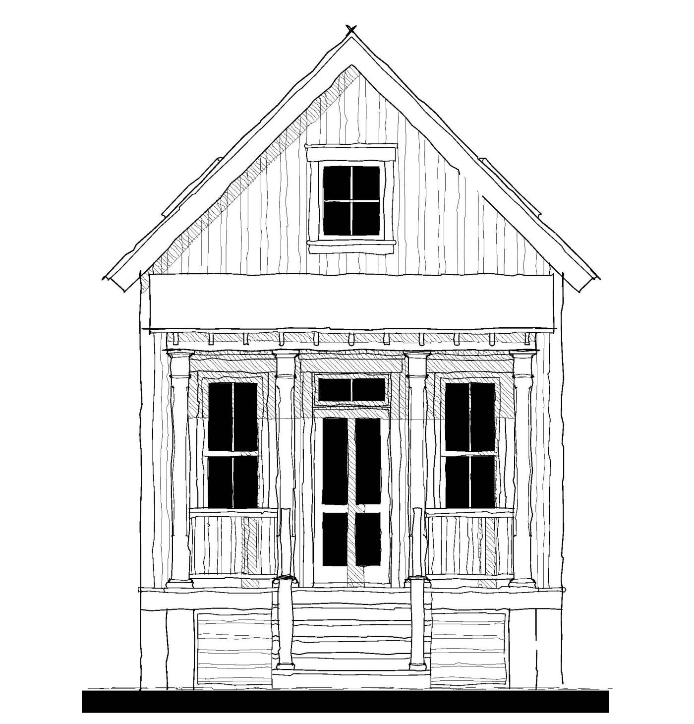 Beach Bunkie — featured elevation