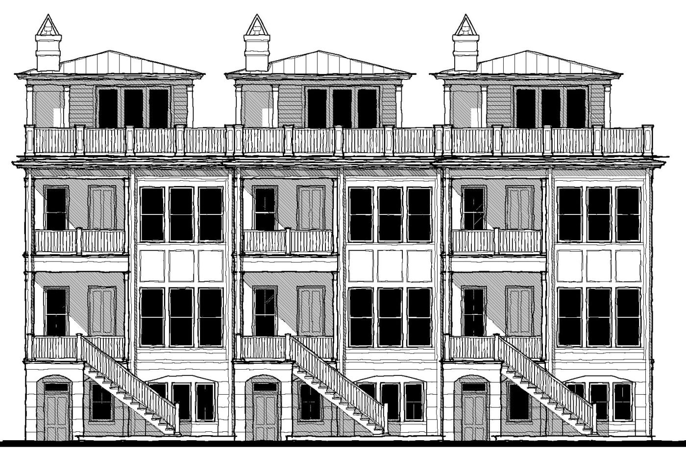 Beaufort Townhouse (20203) — featured elevation