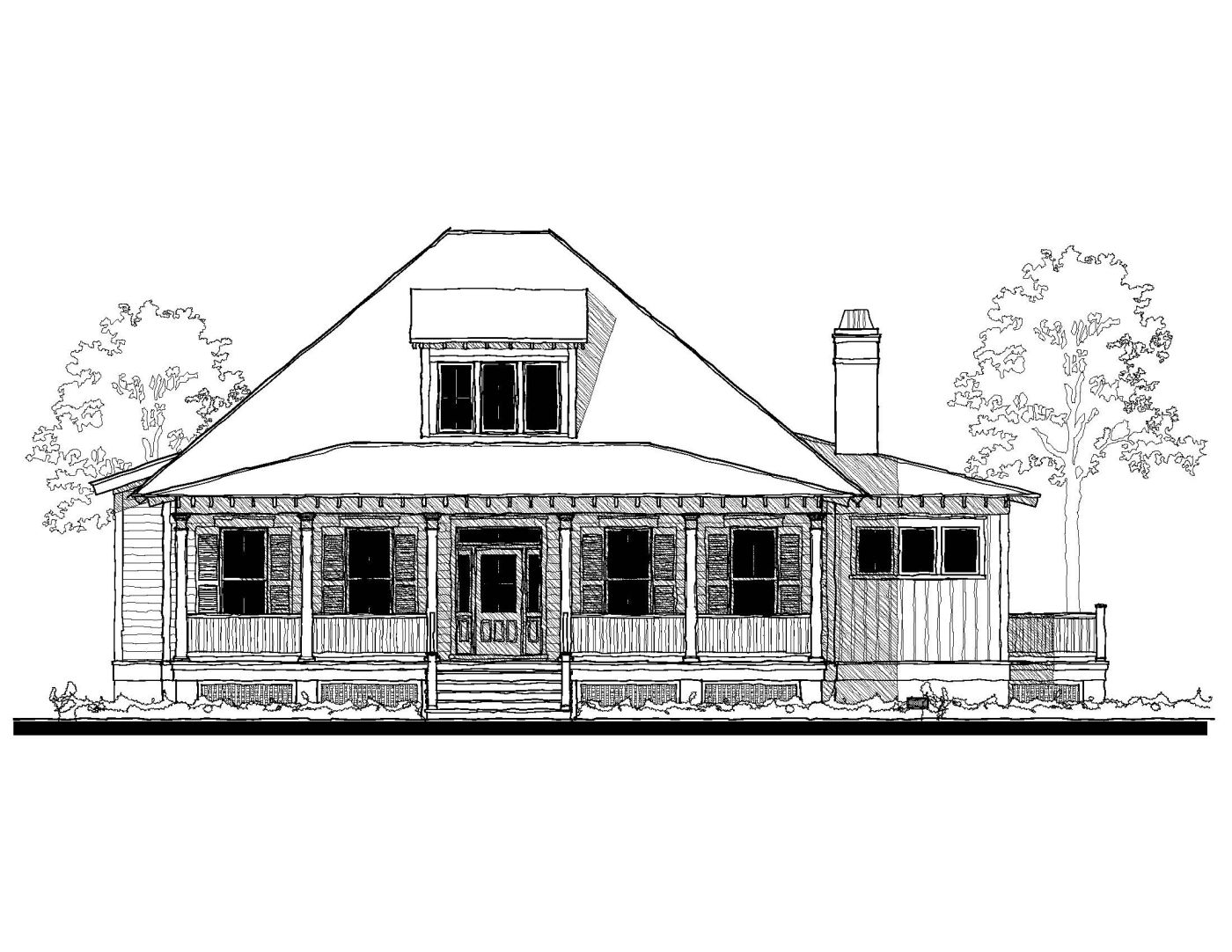Bermuda Bluff Cottage (13336) — featured elevation