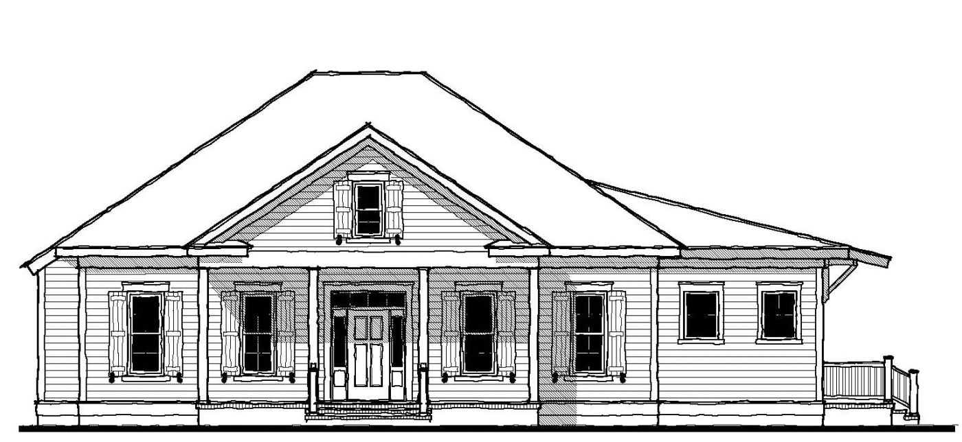Bermuda Bluff Cottage (17397) — featured elevation