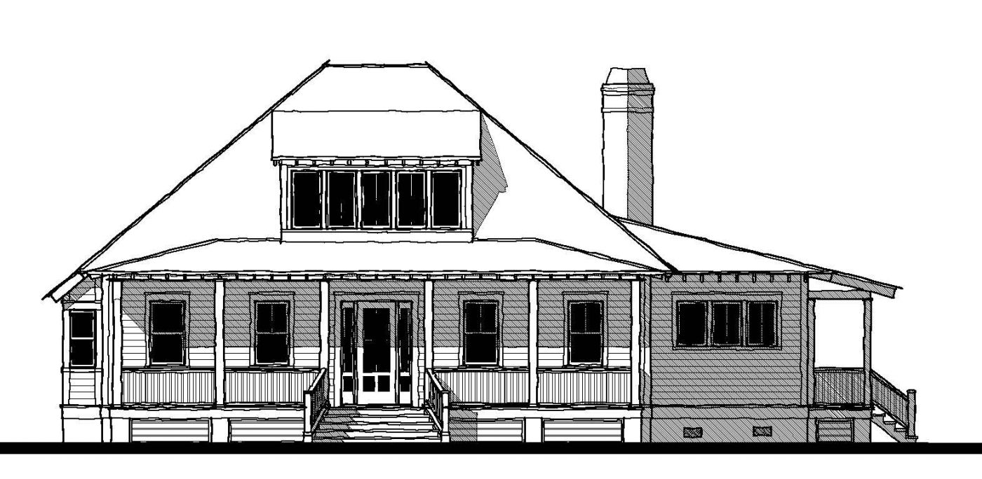Bermuda Bluff Cottage (17398) — featured elevation
