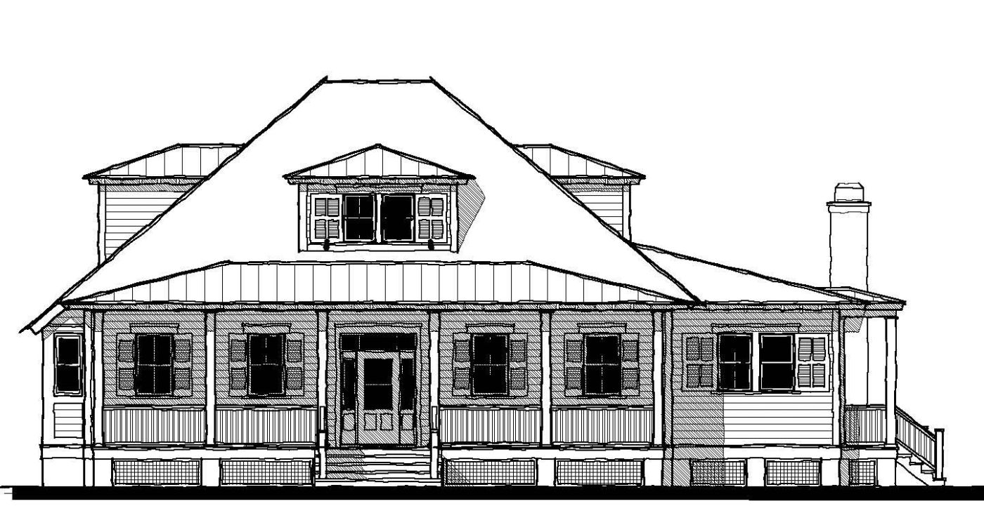 Bermuda Bluff Cottage (19302) — featured elevation