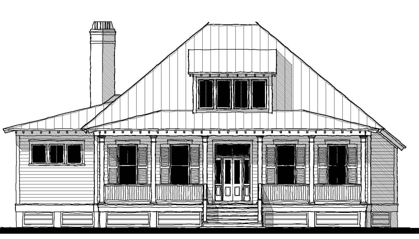 Bermuda Bluff Cottage (20338) — featured elevation