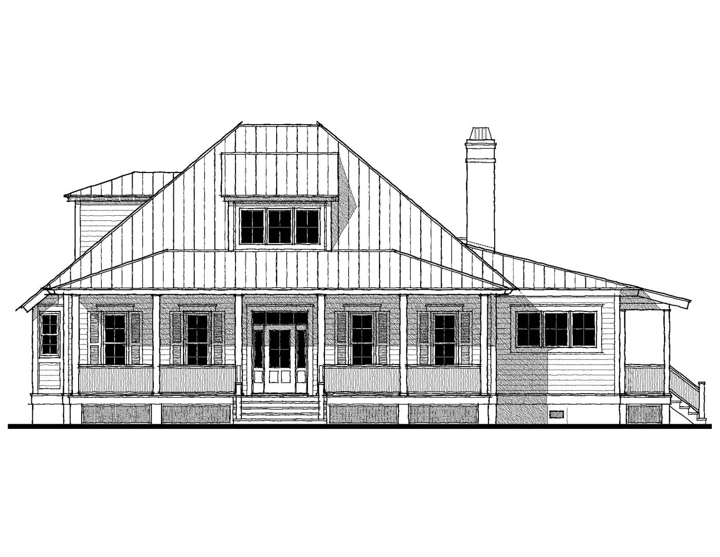 Bermuda Bluff II (05325) — featured elevation