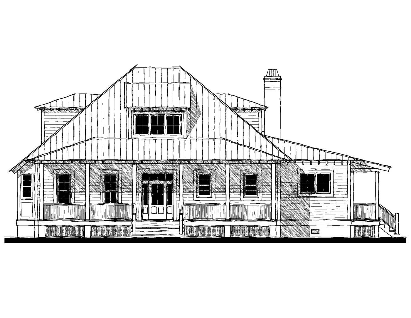 Bermuda Bluff II (12342) — featured elevation